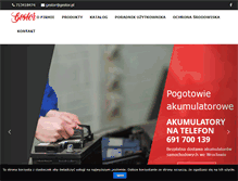 Tablet Screenshot of gestor.pl