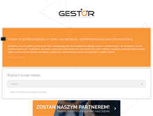 Tablet Screenshot of gestor.com.pl